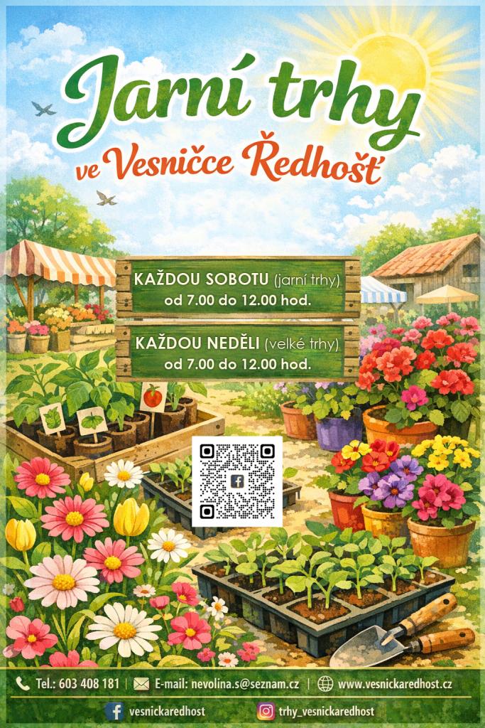 Jarní trhy v&nbsp;Ředhošti