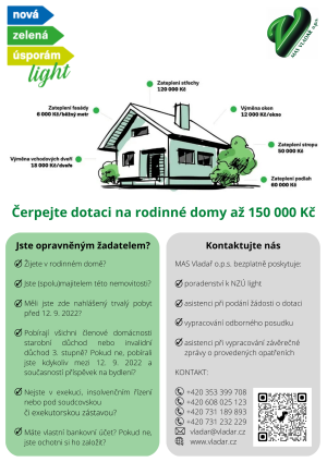 Nová zelená úsporám Light